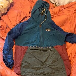 L.L.Bean Mountain Classic Anorak / medium / spruce and Tuscan olive